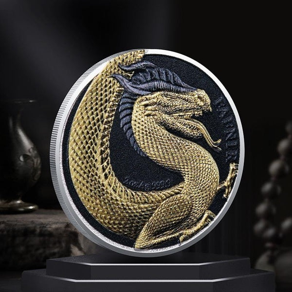 Western dragon Commemorative Coin Metal Craft Decoration Coin Collection Gift