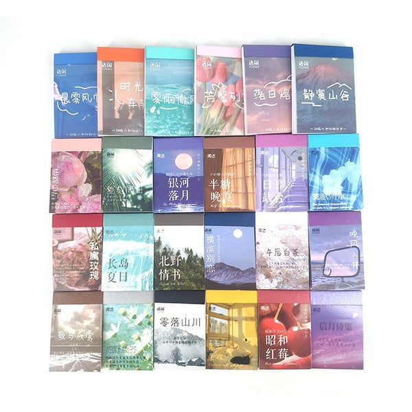 Scrapbooking Stickers Aesthetic Journal Washi Paper Decoration Diy Label Diary Album Photo Cute Deco Sticker Book 50 Sheets