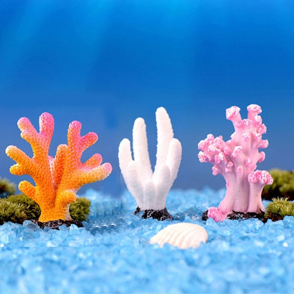 Colorful Resin Aquarium Artificial Coral Reef Decoration Fish Tank Coral Stone Landscape Ornament Aquarium Accessories 9 Styles