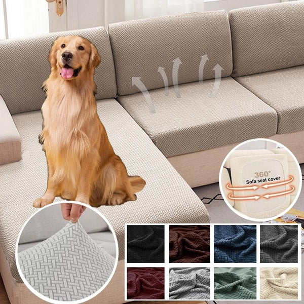 Stretch Sofa Cushion Cover Fitted Sofa Covers for Living Room Washable Stretch Seat Cover Furniture Protector Sectional Sofa Cover Cover Love Seat Co