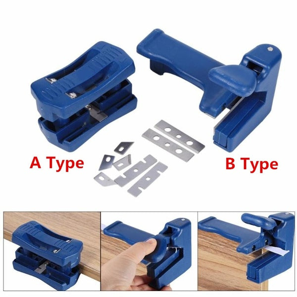 Machine à plaquer les chants Dispositif de rognage Dispositif de blocage Bois Double tranchant Coupe-tête et queue pour menuisier Bande de reliure en