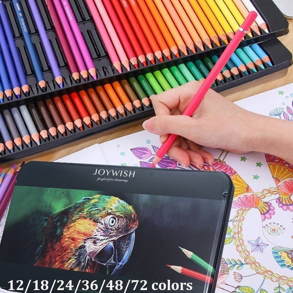 12-18-24-36-48-72 colors Professional School Students Oil Color Pencils Set Artist Painting Sketching Wood Color Pencil School Art Supplies