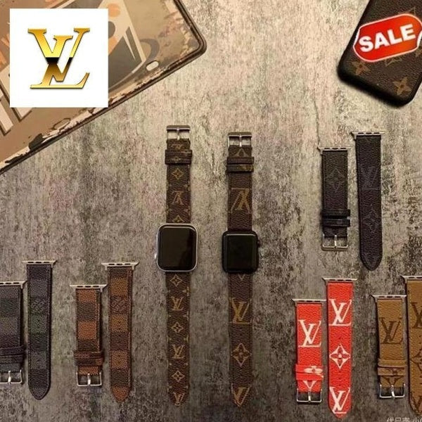 iWatch Serie SE-1-2-3-4-5-6-7 Bracelet de rechange en cuir artificiel pour Apple Watch Band 45 mm 41 mm 44 mm 42 mm 40 mm 38 mm Ceinture Correa Brace