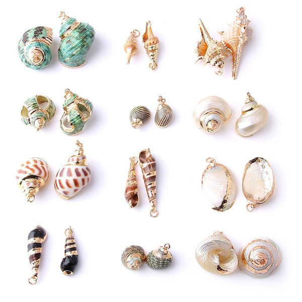 1PcsConch Sea Shell Charms Ocean Pendants Making DIY Handmade Accessories Craft Making or Jewelry Decoration Fashion Accessories Gifts []