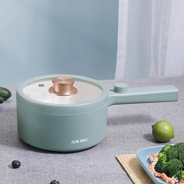 220V-Plug-in Household Electric Pot Multifunctional Small Electric Pot Small Power Electric Hot Pot Mini Electric Boiling Pot