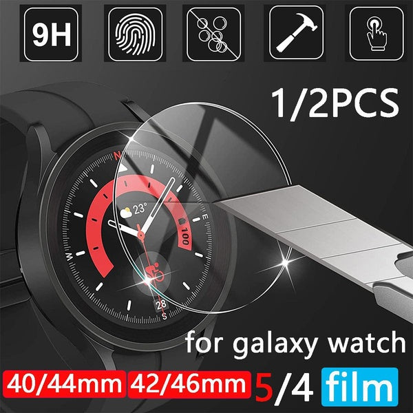 Tempered Glass and soft film for Samsung Galaxy Watch 4-5 44mm 40mm HD Clear Hydraulic Screen Protector for Galaxy Watch 4 Classic 46mm 42mm