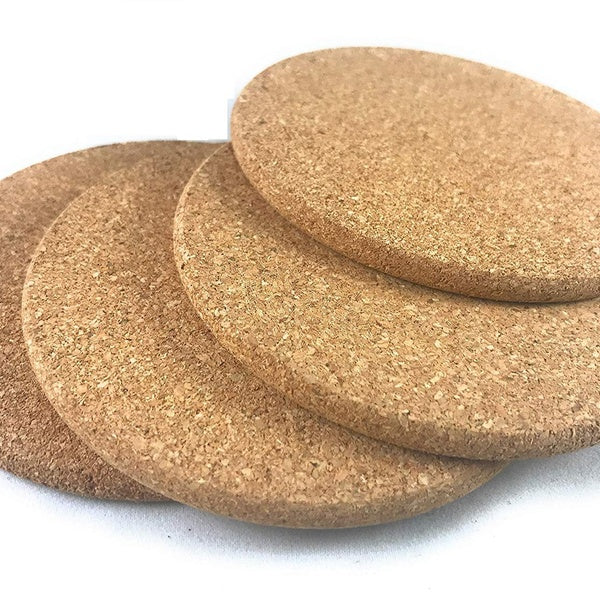 Cork Drink Coasters 1-4" Thick 16 Pack - Home Bar and Kitchen Essential - Blank Reusable Absorbent Eco-friendly DIY Project Tile Craft Board - Restau