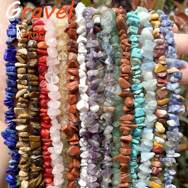 DIY Jewelry Making61 Style 3-8mm Irregular Crushed Stone Chips Stone Agate Crystal Crushed Stone Beads