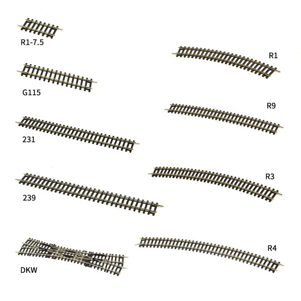 HO Scale Rail Railroad Layout Track Model General 1-87 Train Track Scene Game Model Train Essential Accessories Matron Inn