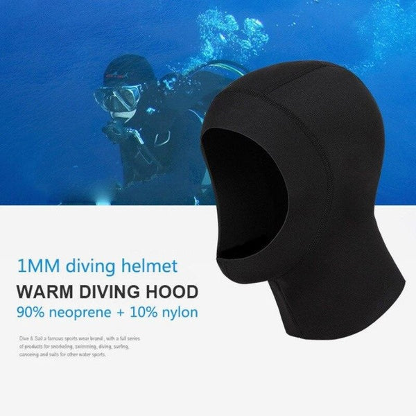 1PC Neoprene Scuba Diving Hood With Shoulder Winter Keep Warm Hat Caps Spearfishing Snorkeling Equipment Wetsuit Hood WA 104