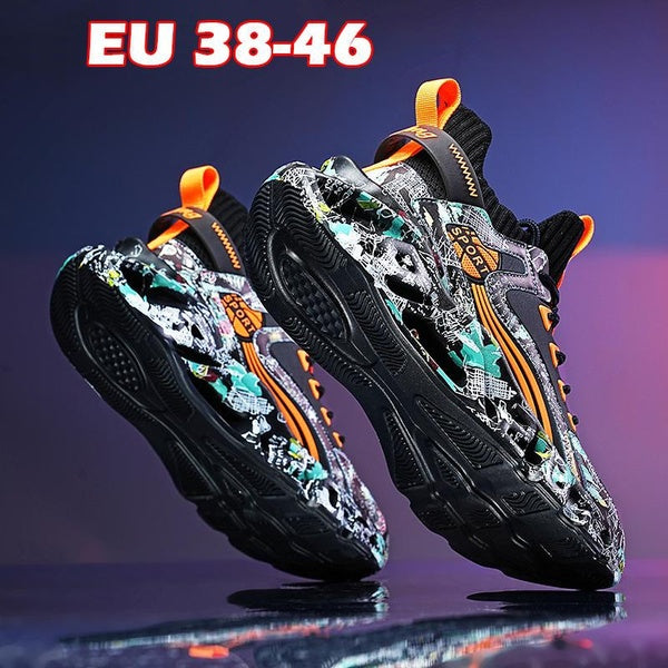 Fashion Hot Sale High Quality High Top Sneakers for Men Blade Sole Basketball Shoes Comfortable Lace-Up Socks Sneakers Basket Homme