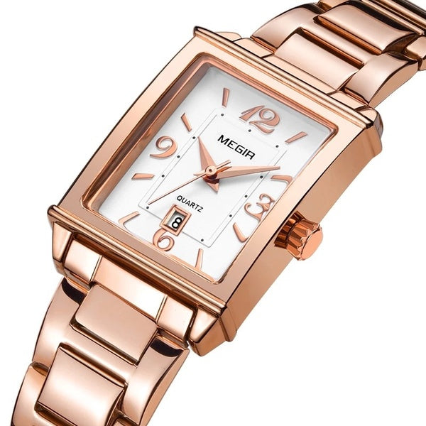 MEGIR Mesdames Montres Casual Or Rose Femmes Bracelet Montre Pour Femmes Mode Fille Quartz Montre-Bracelet