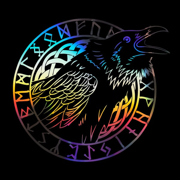 2PCS 17cm Ravens Crow Decal Vinyl Car Stickers Decal Decor Home Decoration Car Sticker