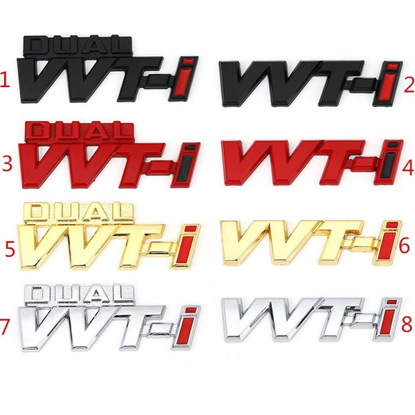 Car Sticker Emblem Badge Decals for T0Y0TA Dual VVT-i VVTI Camry COROLLA YARiS Rav4 Ralink REIZ CROWN PRIUS REIZ Auris Avensis