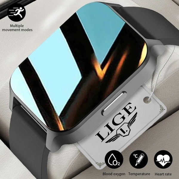 LIGE montre intelligente hommes Smartwatch étanche Sport fitness femmes montre corps thermomètre Bluetooth appel hommes Smartwatch dames + boîte