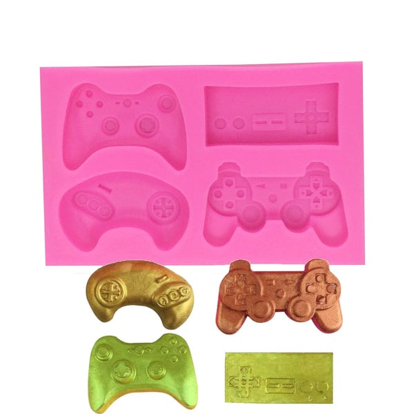Keyboard Silicone Mold controller gamepad game DIY Cake decorating Tools fondant chocolate mold Polymer Clay Resin T1396
