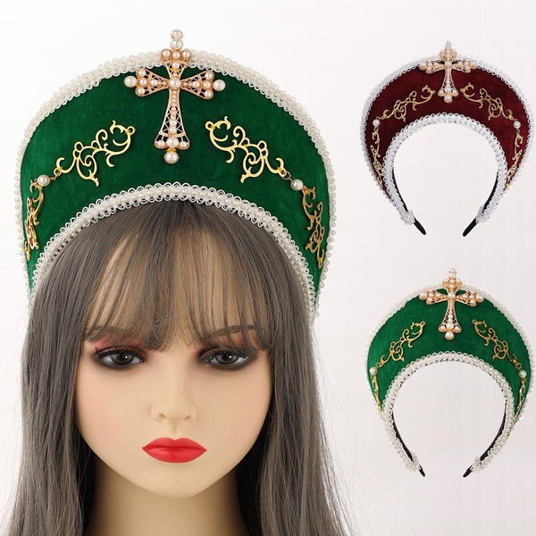 Jewellery Medieval Coronet Tudor Headdress Tiara Tudor Crown for Women and Girls Fancy Dress Costume Accessory