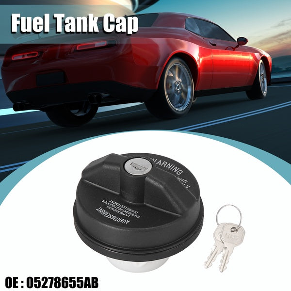 05278655AB Car Black Engine Oil Fuel Tank Cap Filler Gas Cap Cover for Dodge Challenger 2008-2013