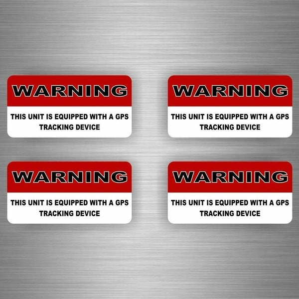 New Hot 4x Sticker Gps Alarm System Warning Decal Anti Theft Car Vehicle Security Vinyl