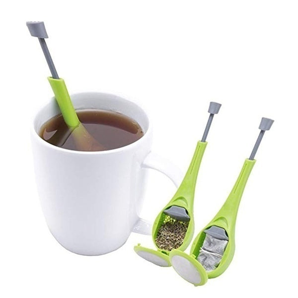 Nouvelle passoire à thé Filtre Saveur Total Infuseur à Thé Outils Swirl Steep Remuer Presse Herb Puer Thé et Café Accessoires Gadget 72736