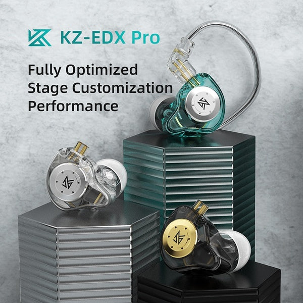 KZ EDX Pro Écouteurs HIFI Bass Écouteurs In Ear Gaming Headphones Sport Noise Cancelling Headset Nouvelle arrivée!