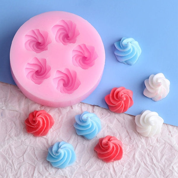 KUXSE Mini Cookie Crème Moule En Silicone DIY Fondant Outil De Décoration De Gâteau Gumpaste Sugarcraft Chocolat Moules Cuisine Pâtisserie Outil De C