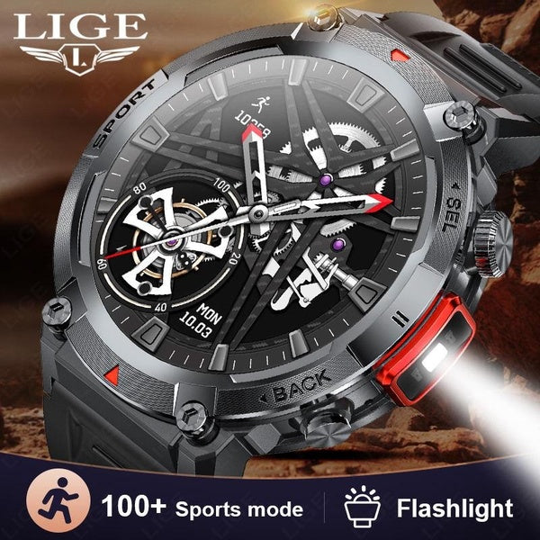 LIGE Nouvelle montre intelligente pour hommes Appel Bluetooth intelligent Assistant vocal Bracelet de fitness intelligent Montres intelligentes étanc