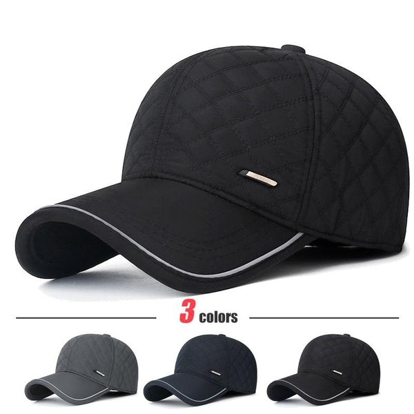 Casquette de Baseball chaude pour Protection des oreilles d'extérieur, pour personnes d'âge moyen et âgées, chapeau de papa épais en velours, nouvell
