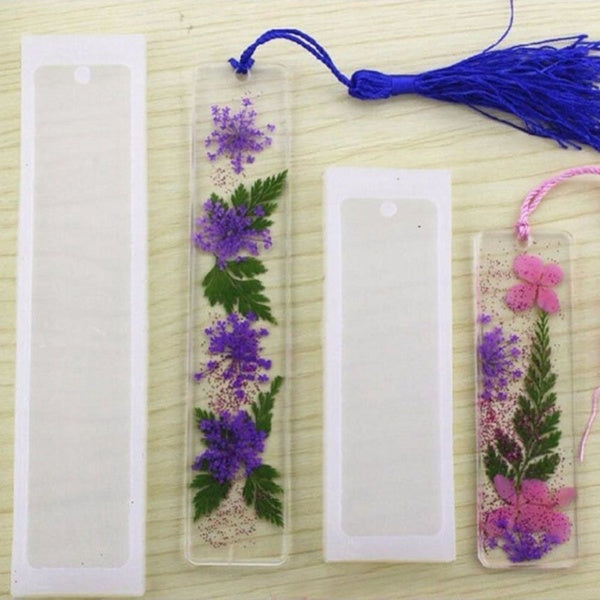 Silicone marque-page moule bricolage marque-page moule fabrication de résine époxy bijoux bricolage artisanat silicone moule transparent