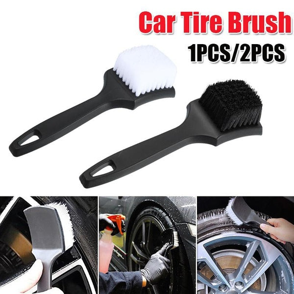 1-2PCS Auto Tire Rim Brush Wheel Hub Cleaning Brushes Car Wheels Detailing Cleaning Accessories Tire Auto Washing Tool