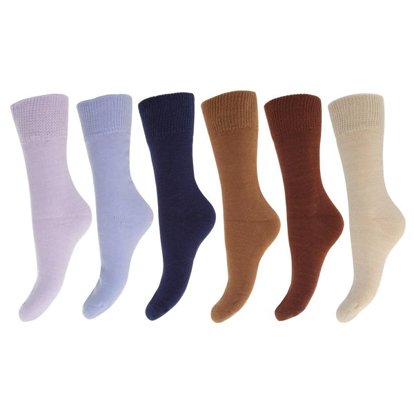 FLOSO Ladies-Womens Thermal Socks (Pack Of 6)