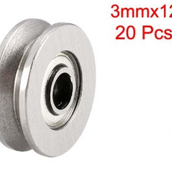 V623ZZ Roulements À Billes De Rail De Poulie De Guide À Gorge Profonde 3mmx12mmx4mm Roulements En Acier Au Carbone À Double Blindage Métallique 20pcs