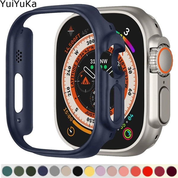 YuiYuKa PC Case Cover Without Film for Apple Watch Ultra 2-Ultra 49mm for Iwatch Ultra 2, Protective Full Screen Protector Bumper Accessories( 1 PCS