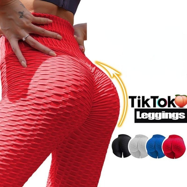 Famous Tiktok Womens Anti Cellulite Leggings Sports Pants High Waisted Yoga Leggings Running Trousers Compression Push Up Fitness Textured Leggings B