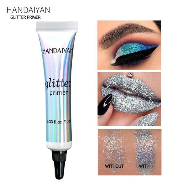 PROFESSIONAL MAKEUP Glitter Primer, Long-Lasting Glitter Hold Eyeshadow Primer Gel Waterproof & Smudgeproof Eye Primer Base Glue or Eyes Body Face Li