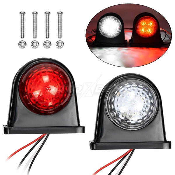 2pcs Side Marker Lights Outline Lamp Car Truck Trailer Van 12V-24V Outline Marker LED Side Marker Truck Trailer Clearance Lights