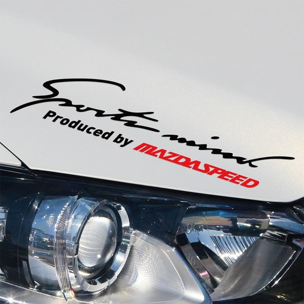 MAZDASPEED Sport logo car light eyebrow stickers decal for Mazda cx-5 cx-7 cx-3 cx-30 axela atenza