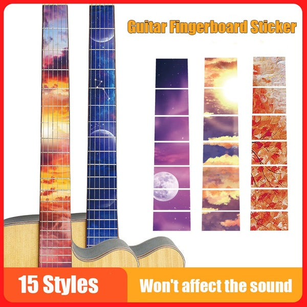 Guitar Sticker Guitar Fingerboard Sticker Fingerboard Decal Guitar Decoration Guitar Sticker