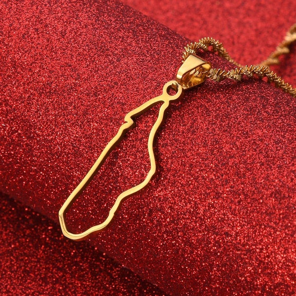 Madagascar Carte Pendentif Colliers pour Femmes Hommes