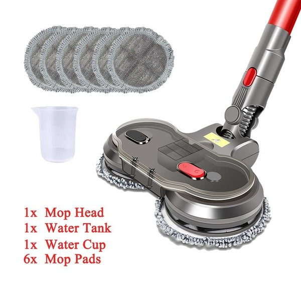 Electric Wet Dry Mopping Head for V7 V8 V10 V11 V15 Replaceable Parts with Water Tank Mop Head Mop Pads Water Cup