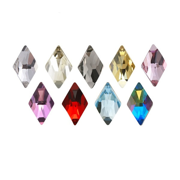 New sale Strass Korean Fashion 3D Nail Art Rhinestone Rhombus 6X10mm Flatback Pixie Crystal Stones For DIY Nail art Decoration