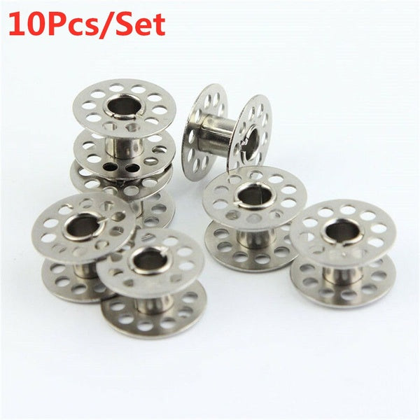 10 Pcs Métal Bobines Rotatives Bobine À Coudre Artisanat Outil pour Machine À Coudre Fils À Coudre Bobines Vides Accessoires À Coudre À La Maison