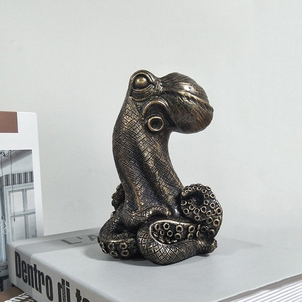 Vintage Octopus Flower Vase Resin Ornament Flower Arrangement Home Decor Garden Decoration Creative Gift