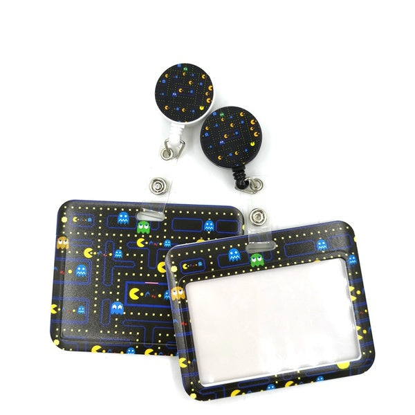 1pc drôle jeu dessin animé mignon dessin animé rétractable Badge bobine longe infirmière ID entreprise carte de crédit travail carte porte-Badge bure