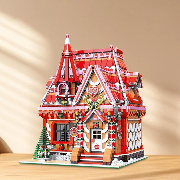 New 3938pcs Strawberry House Model Building Block Brick Educational Assembly Toy Children Christmas Gift