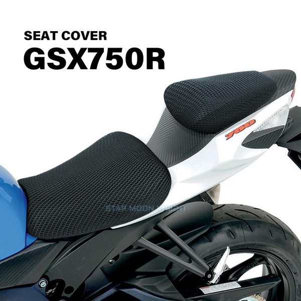 Motorcycle Anti-Slip 3D Mesh Fabric Seat Cover Breathable Waterproof Cushion Fit For Suzuki GSX750R GSX 750 R GSXR750 GSXR 750