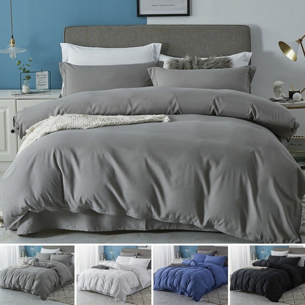 Duvet Cover Set - 1-2pcs Pillowcase, Zipper Closure, Brushed Fabric, Corner Bandage, Single-Twin-Double-Full-Queen-King Size Comforter Cover