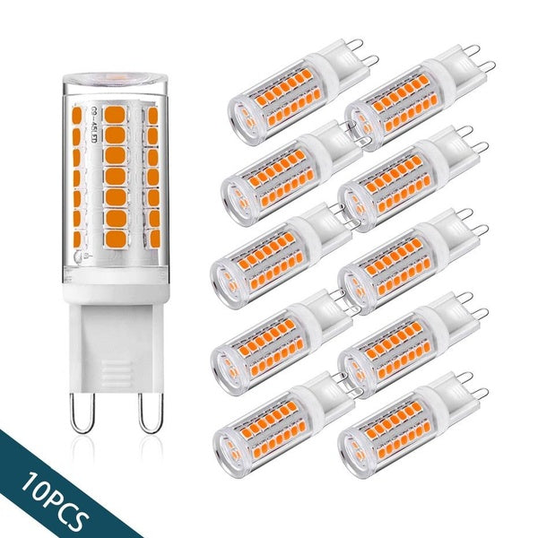 10pcs Dimmable LED G9 Bulb No Flicker 220V 45LEDS 2835SMD 4W LED Lamp Ceramic Holder Lights Chandelier Lights Lighting