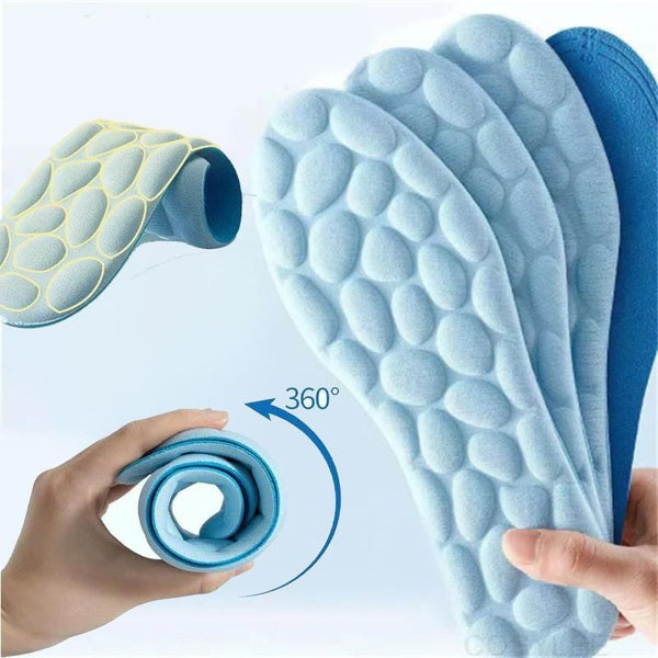 Cobblestone Insoles 1-2-3-4-5 Pairs Insole for Shoes Soft Massage Pad Man & Woman Deodorant Breathable Cushioning Running Insoles