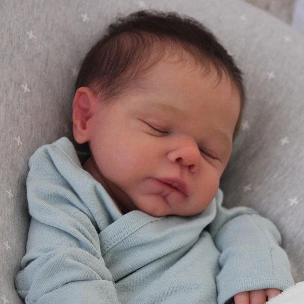 19 pouces nouveau-né bébé poupée en Silicone souple vinyle réel toucher Art fait 3D peau réaliste bébé poupée à collectionner 48 cm